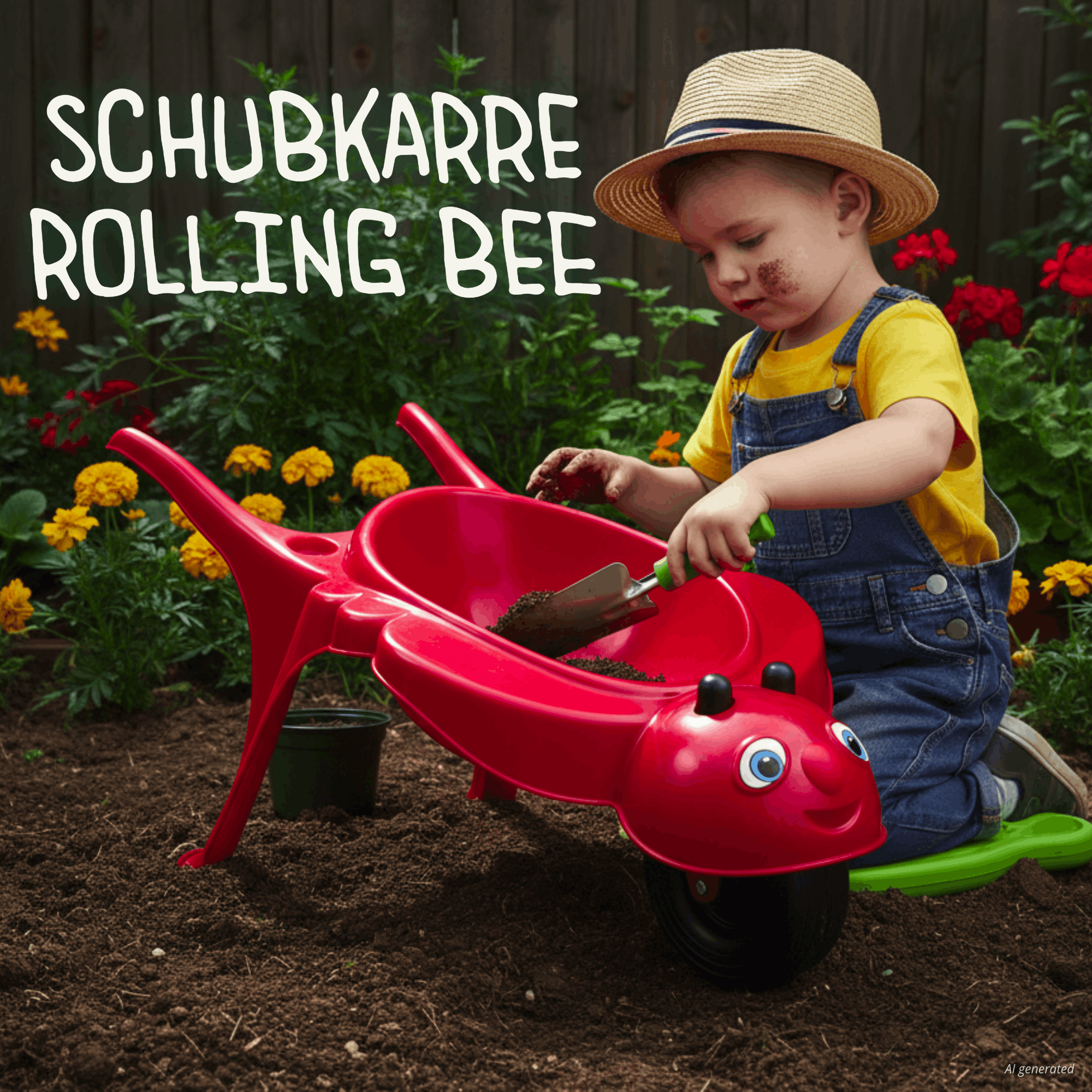 Kinderschubkarre Rolling Bee