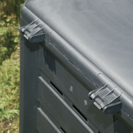 Entnahmeöffnungen - und - Scharnierdeckel Komposter 4 Liter 340 Premium KHW mit